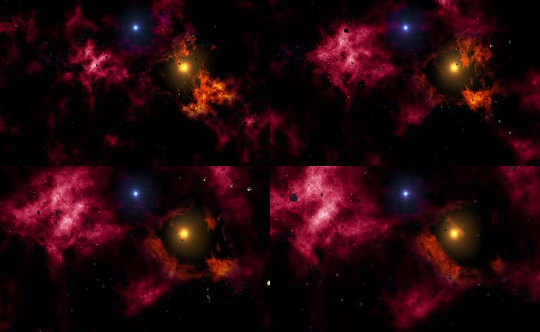 绚丽彩色星云宇宙