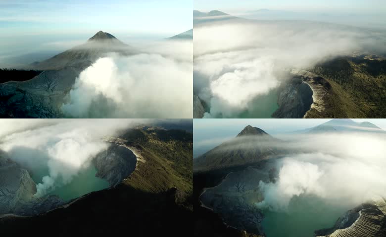 山间云海火山景观