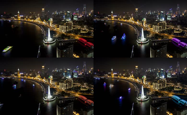 上海黄浦江外滩夜景
