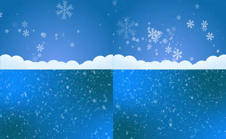 冬日雪花飘落背景
