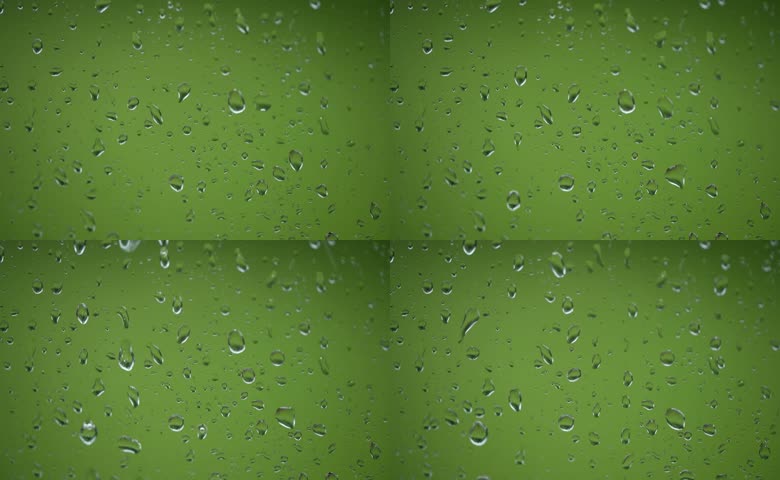 窗户雨滴下雨雨天