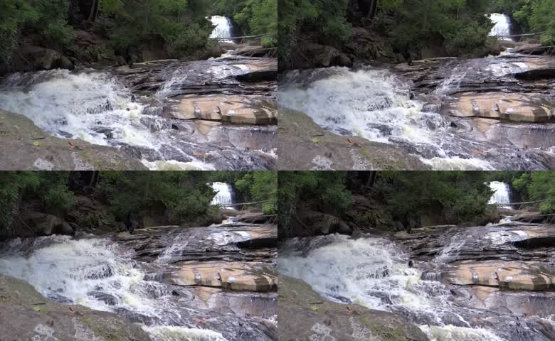 河流瀑布湍急流水
