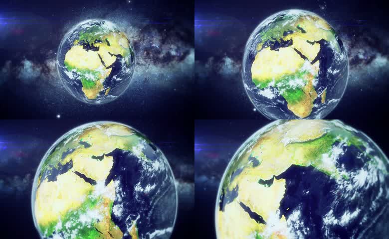 地球太空自转