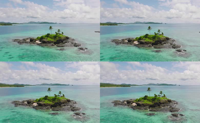 绿色海岛美景
