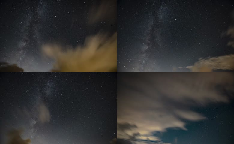夜晚星空银河