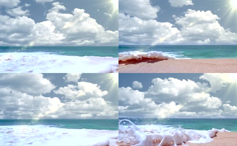 沙滩海浪海景