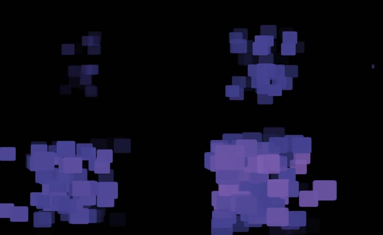 科技风紫色方块几何背景