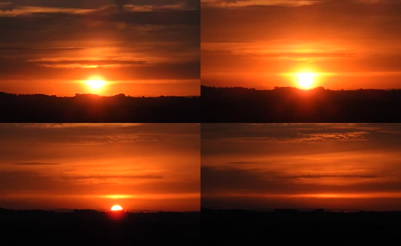 太阳落山夕阳延时