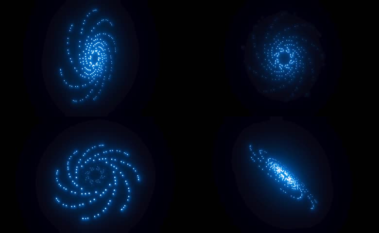 抽象粒子科技感旋涡光效