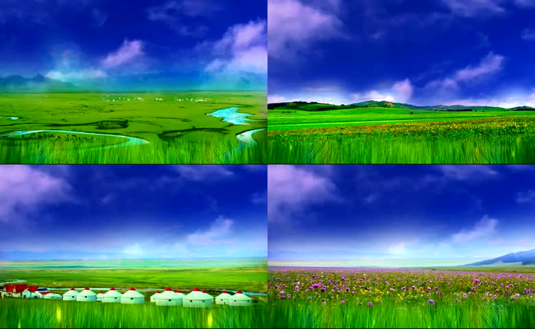 草原LED背景