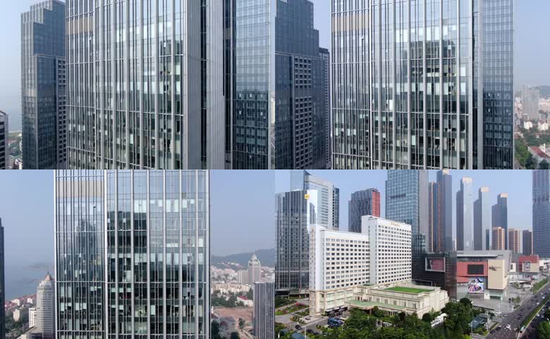 航拍青岛城市