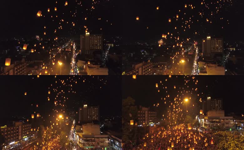 孔明灯新年祈福