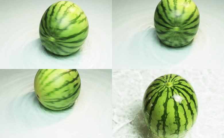 水中的西瓜