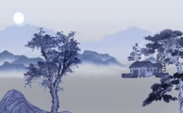 诗歌朗诵背景水墨