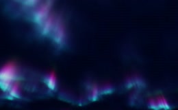 夜空极光之美