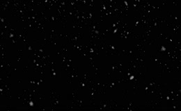 雪花飘落黑底雪景