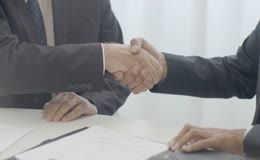 职场商务握手