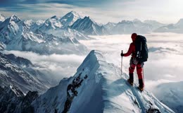 攀登雪山素材6