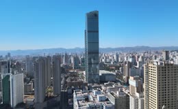 昆明恒隆广场高空航拍全景