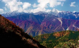 高山秋色层叠山林