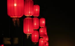 喜庆红灯笼氛围
