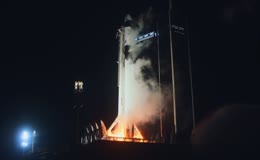 夜间运载火箭发射