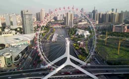 中国・天津航拍全景