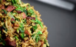 青菜火腿炒饭