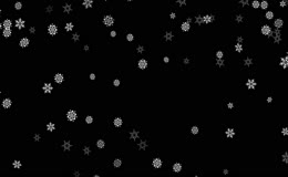 多形态雪花下落动画效果