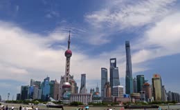 延时摄影上海东方明珠