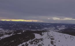 冬日高原雪原山林实拍