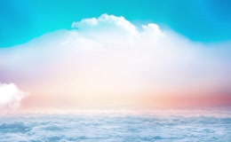 高空云海日出