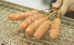 炭火烤制各色烤串
