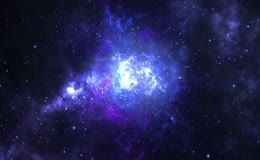 蓝色星云太空