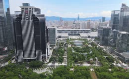 深圳福田建筑群航拍