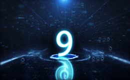 科技感10秒倒计时素材