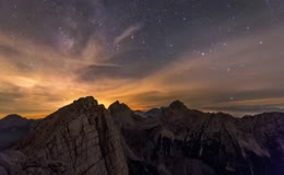 山脉夜空星空