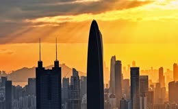 深圳CBD黄昏晚霞