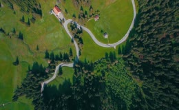 山林森林高山俯拍森林