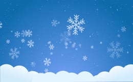 冬日雪花飘落背景