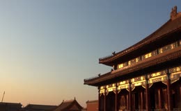 北京故宫博物院古风建筑