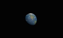 黑背景3D地球宇宙展示