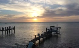海边日落时分