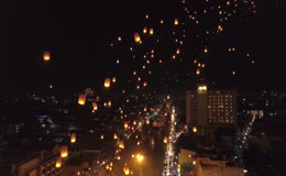孔明灯新年祈福