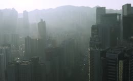 晨间城市风光