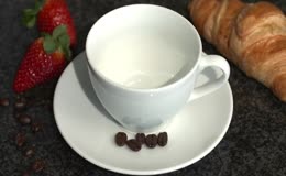 咖啡杯子咖啡豆