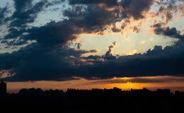 日出延时实拍