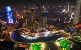 天津夜景航拍