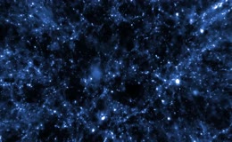 宇宙深空粒子流动效果