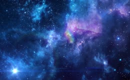 蓝紫色宇宙星云